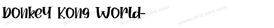 Donkey Kong World字体转换
